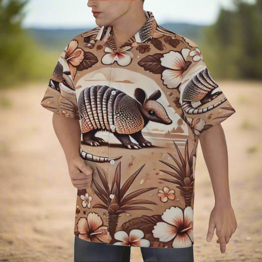 Armadillo Hawaiian Shirt Left Center
