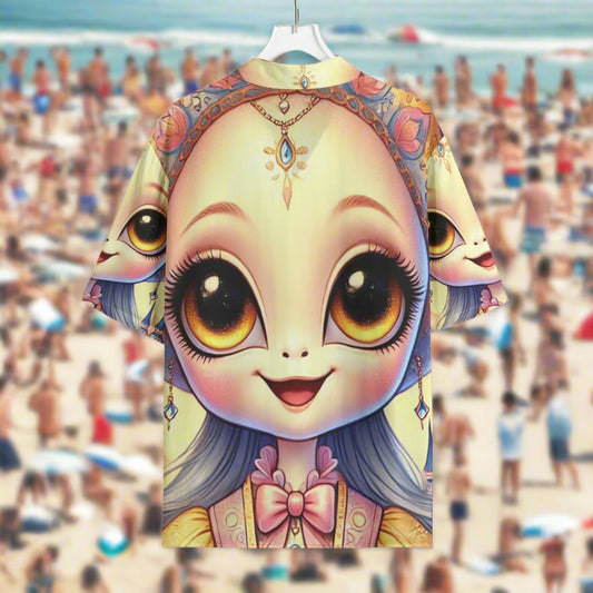 Aliens Saturn Parent Pair Hawaiian Shirt Rayon