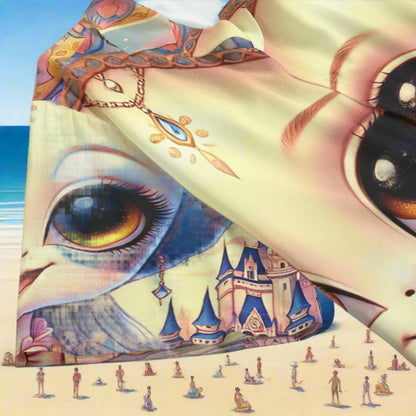 Aliens Saturn Parent Pair Hawaiian Shirt Rayon