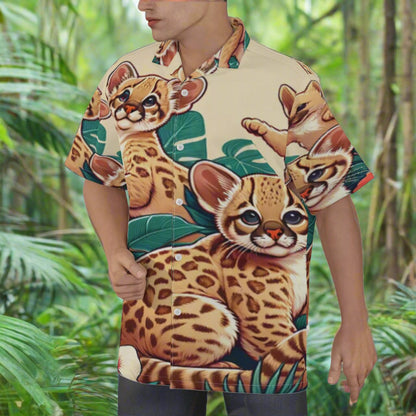 Baby Pumas Aloha Hawaiians Hawaiian Shirt Left Center