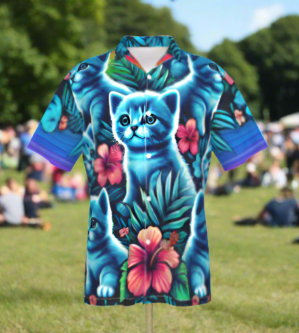 Blue Kittens Festival Hawaiian Shirt Festival 