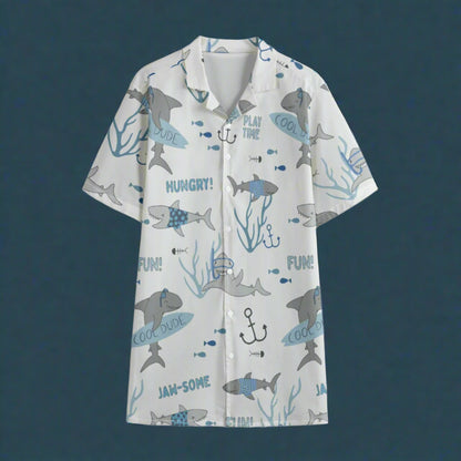 Hungry Sharks Hawaiian Shirt