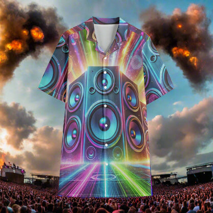 Men's Hawaiian Shirt Music Festivals Rock Werchter