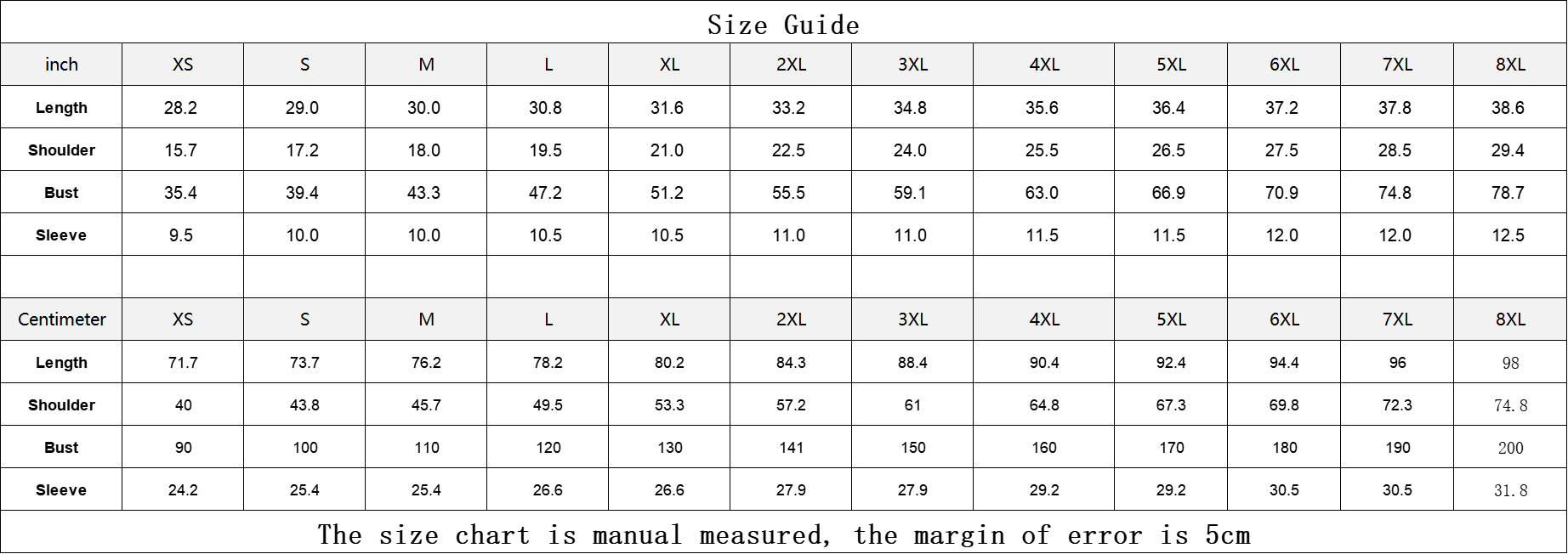 Three Owls Hawaiian Shirt Aloha Hawaiians Size Guide